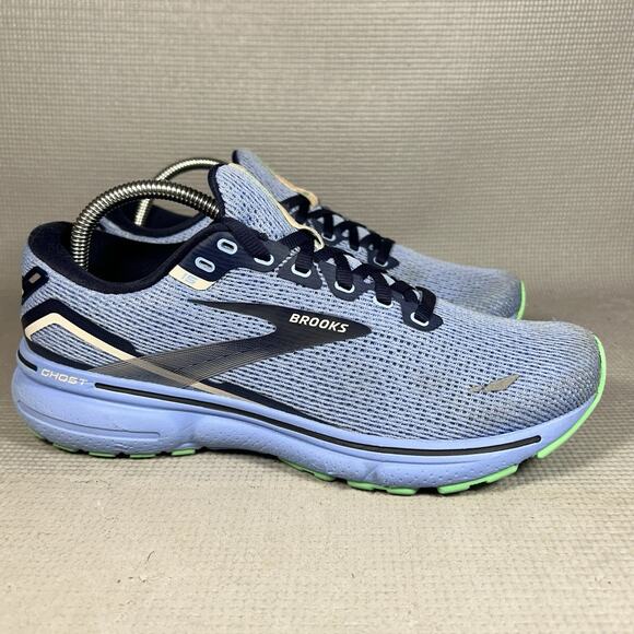 Brooks Ghost 15 Women Size 10 B Peacock Vista Blue Linen Running Shoes Sneakers - Picture 2 of 12